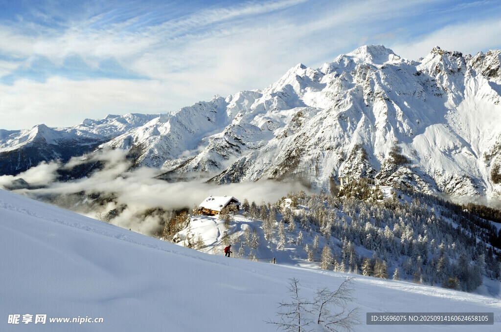 壮丽雪山美景