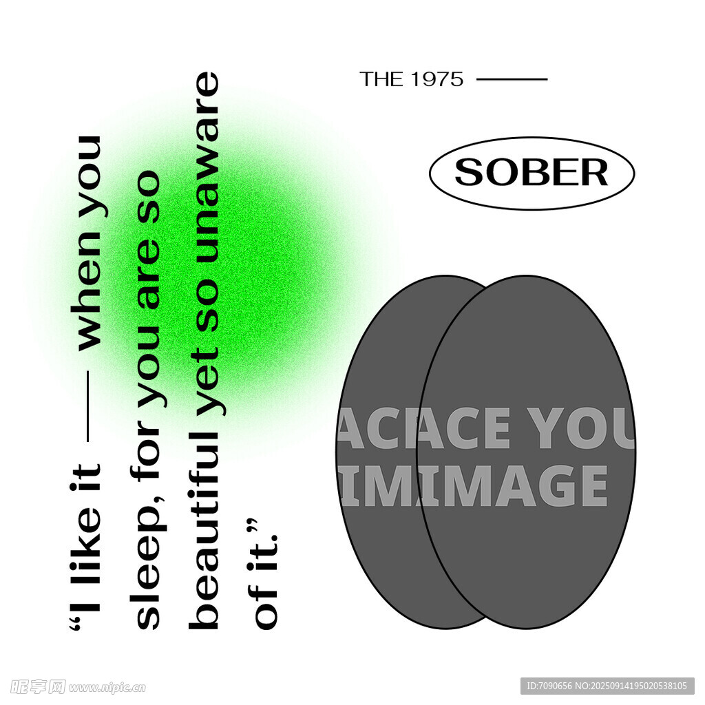 简约黑白灰SOBER品牌图案