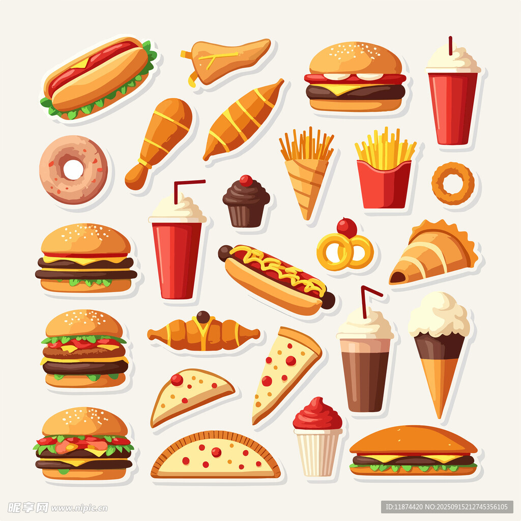 美味快餐食品