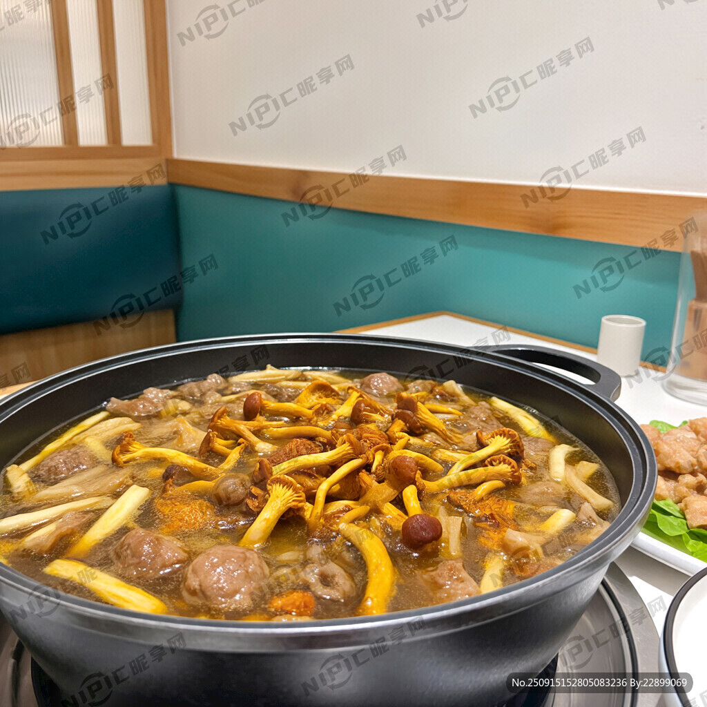 牛油菌汤锅火锅