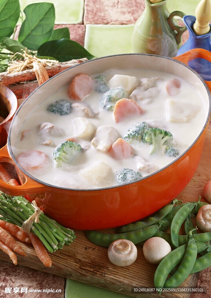 美味蔬菜海鲜汤