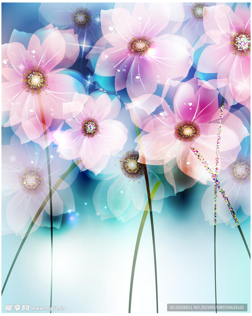 梦幻花卉图