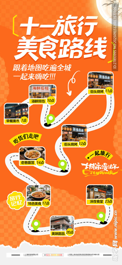美食旅行路线图