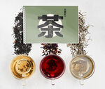 中式茶饮与多样茶具展示