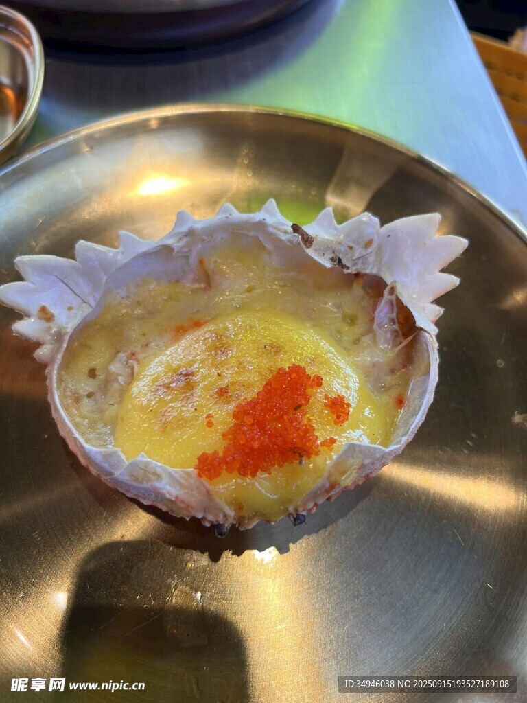 日式茶碗蒸蛋美食特写