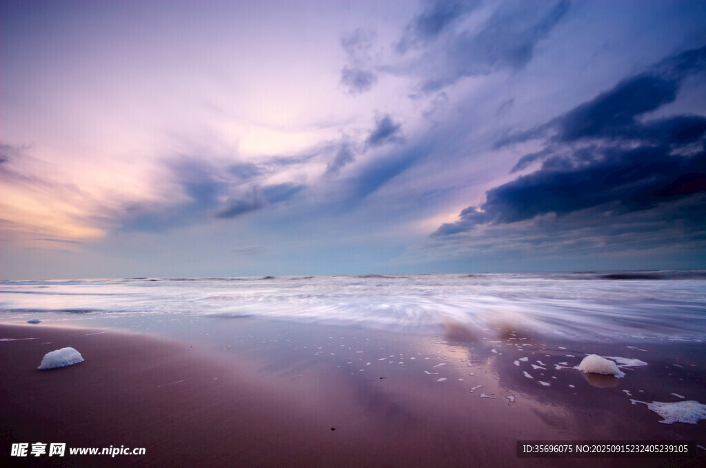 海边梦幻黄昏美景