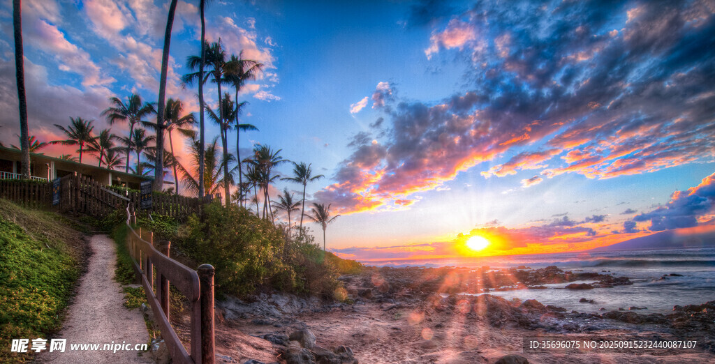 海边黄昏美景