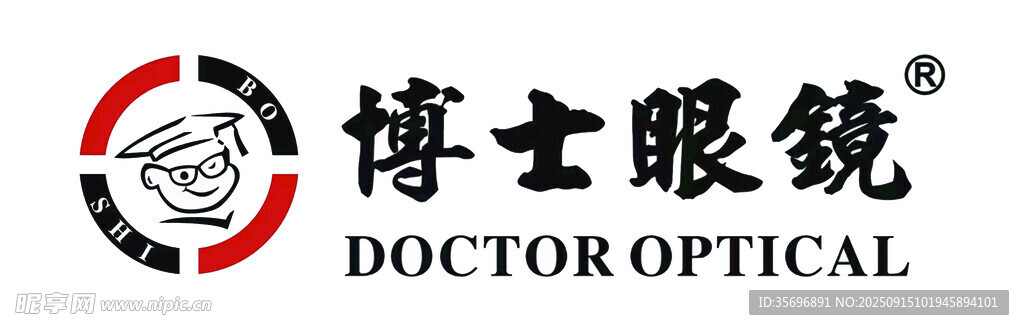 博士眼镜品牌标识展示