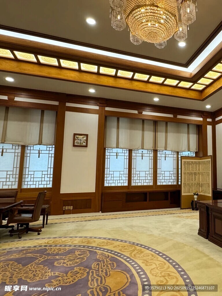 豪华典雅的室内大厅场景