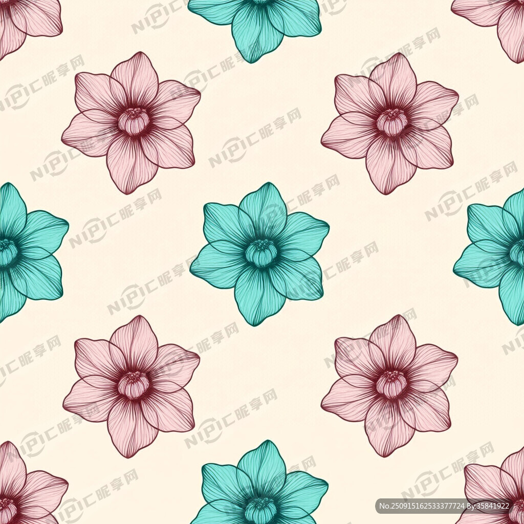 小花朵 四方连续