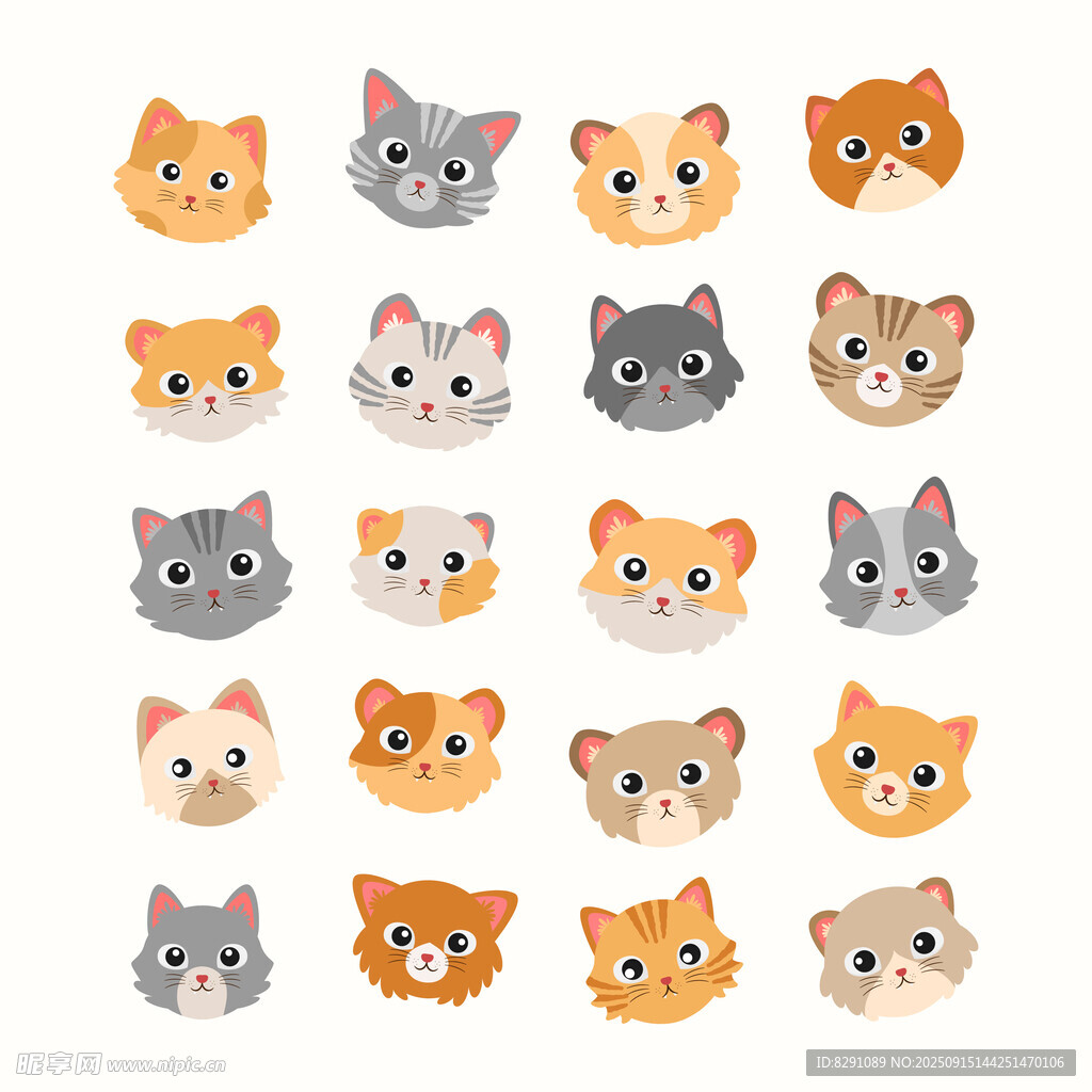 卡通猫咪头像
