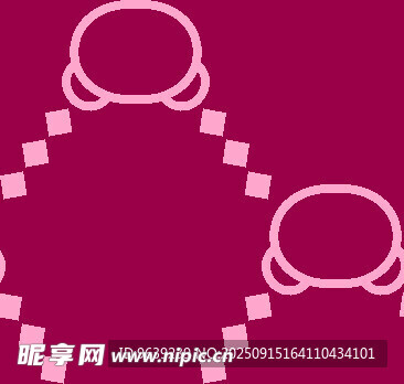 粉色几何图案装饰元素