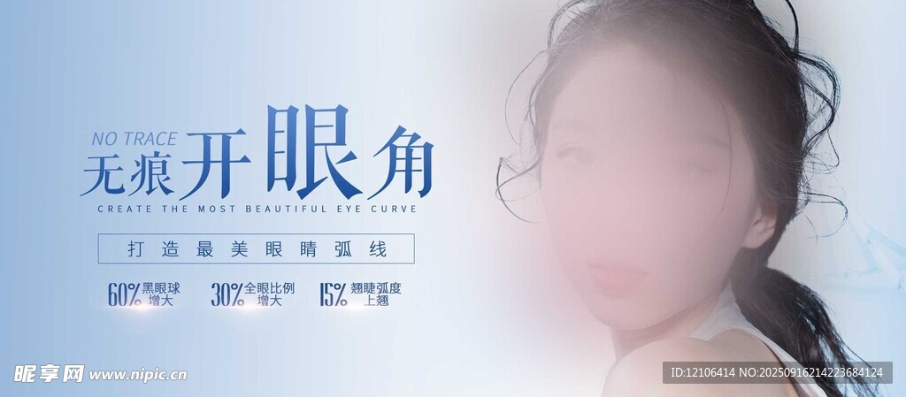 开眼角手术示例