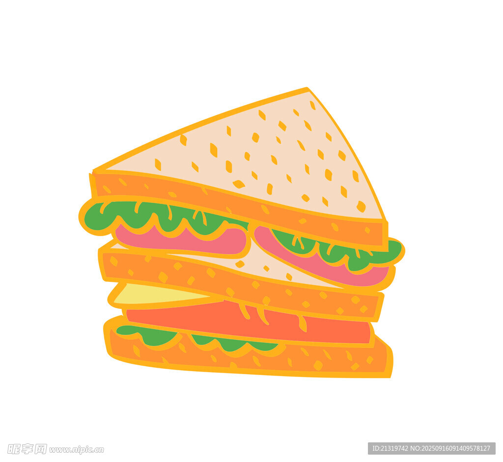 三明治插画