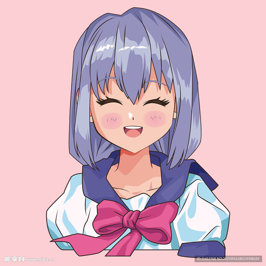 紫发少女