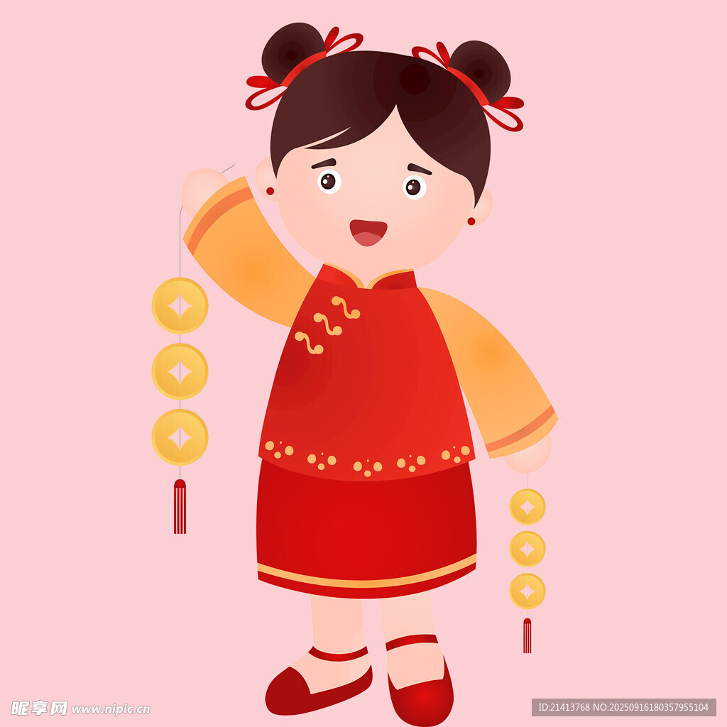 旗袍小女孩