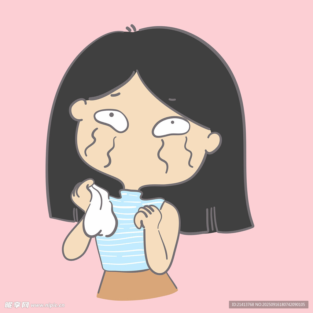 女孩哭泣