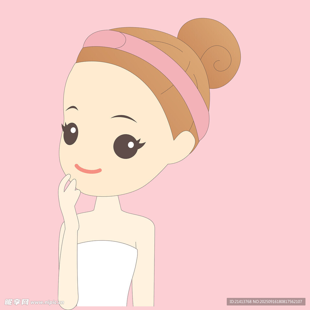 女孩面膜