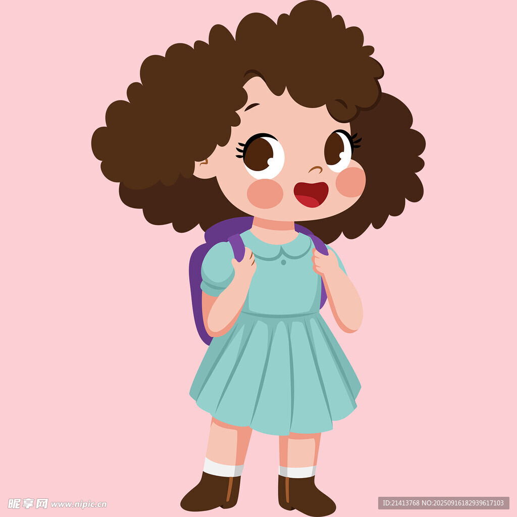 小女孩书包