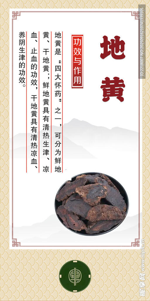中药材 地黄展示