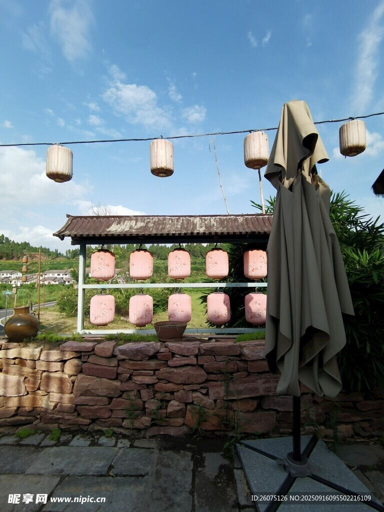 户外庭院休闲场景