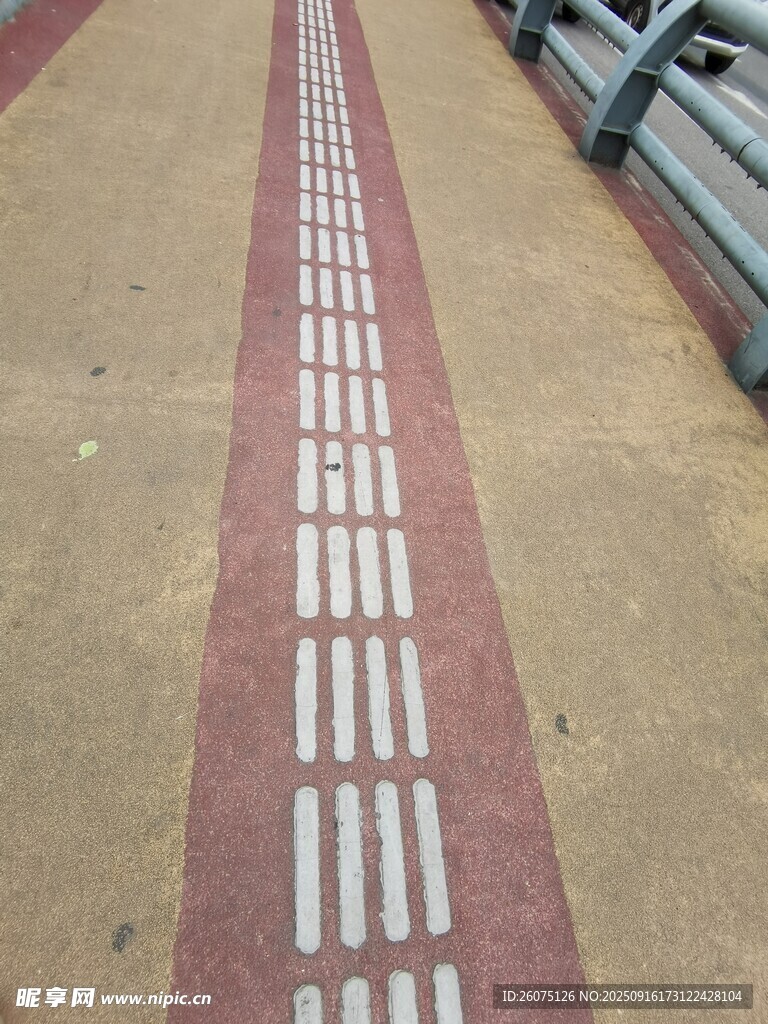 盲道特写