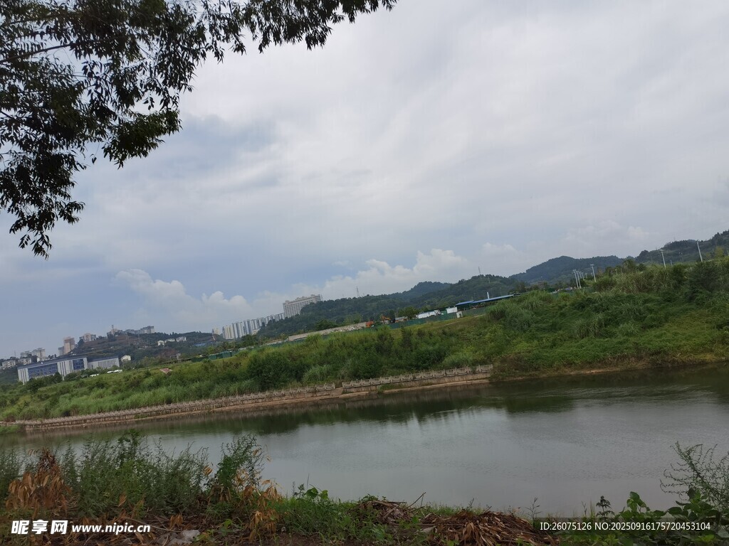 宁静河畔自然风光