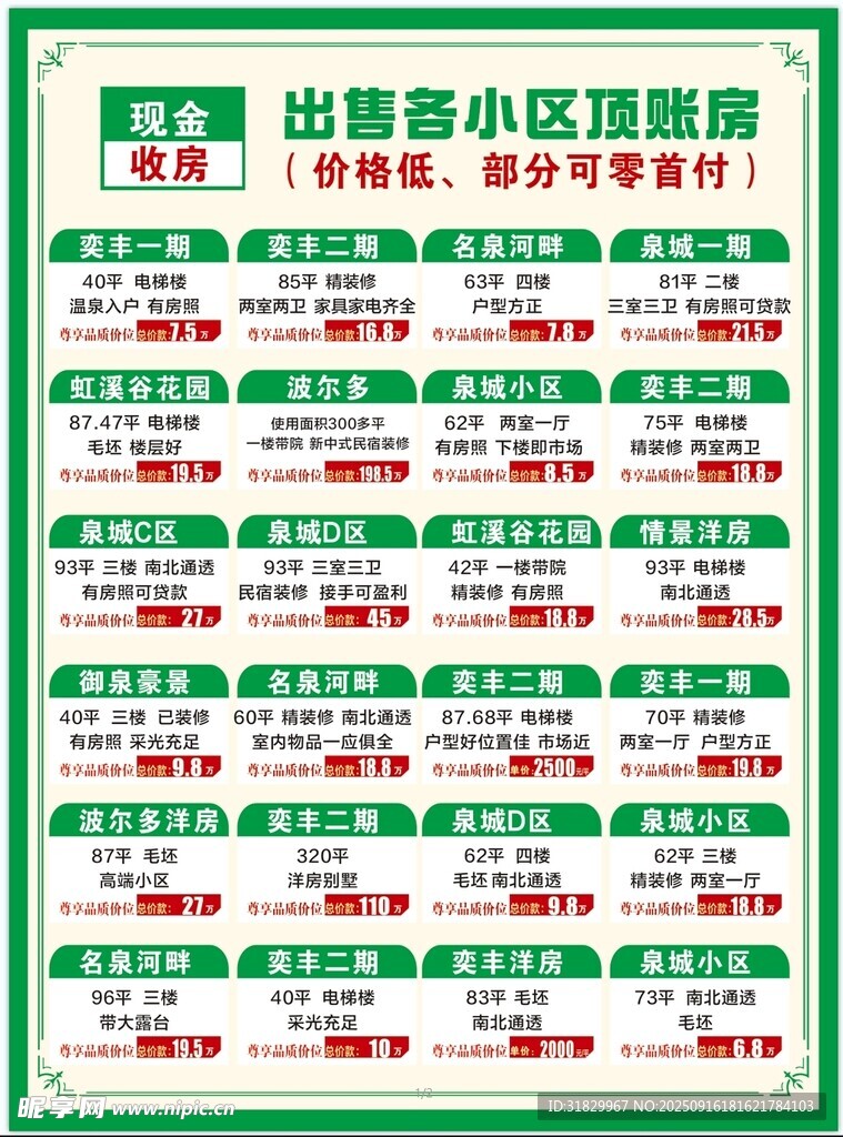 房地产宣传单页