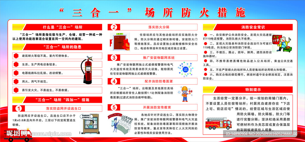 三合一场所防火