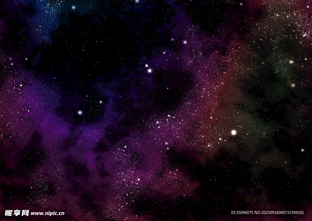 梦幻紫色星空背景图