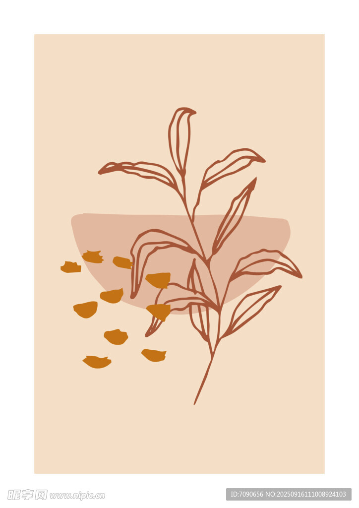手绘植物插画