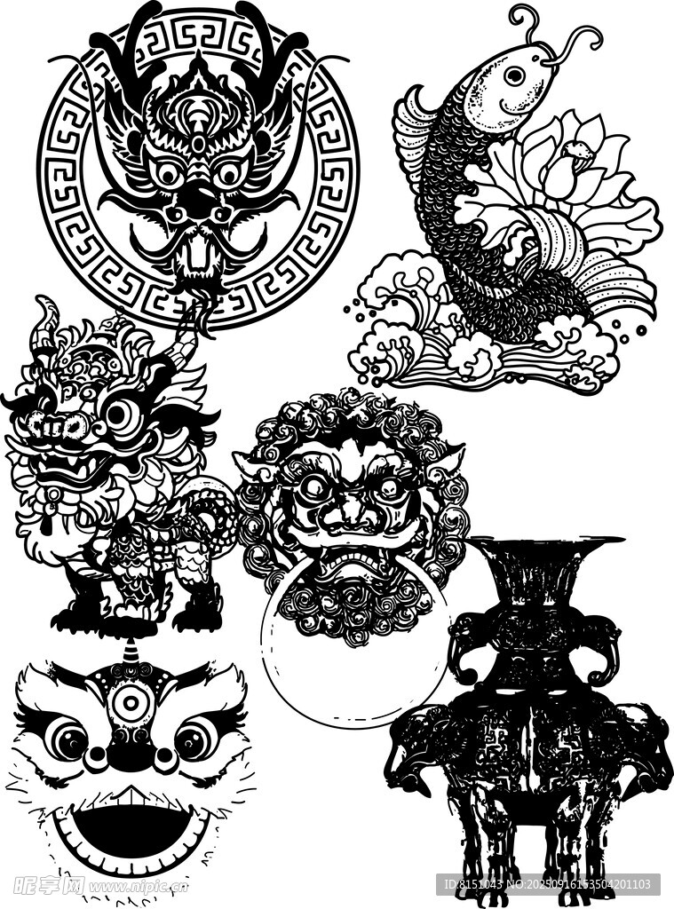 传统中式纹样图案集合