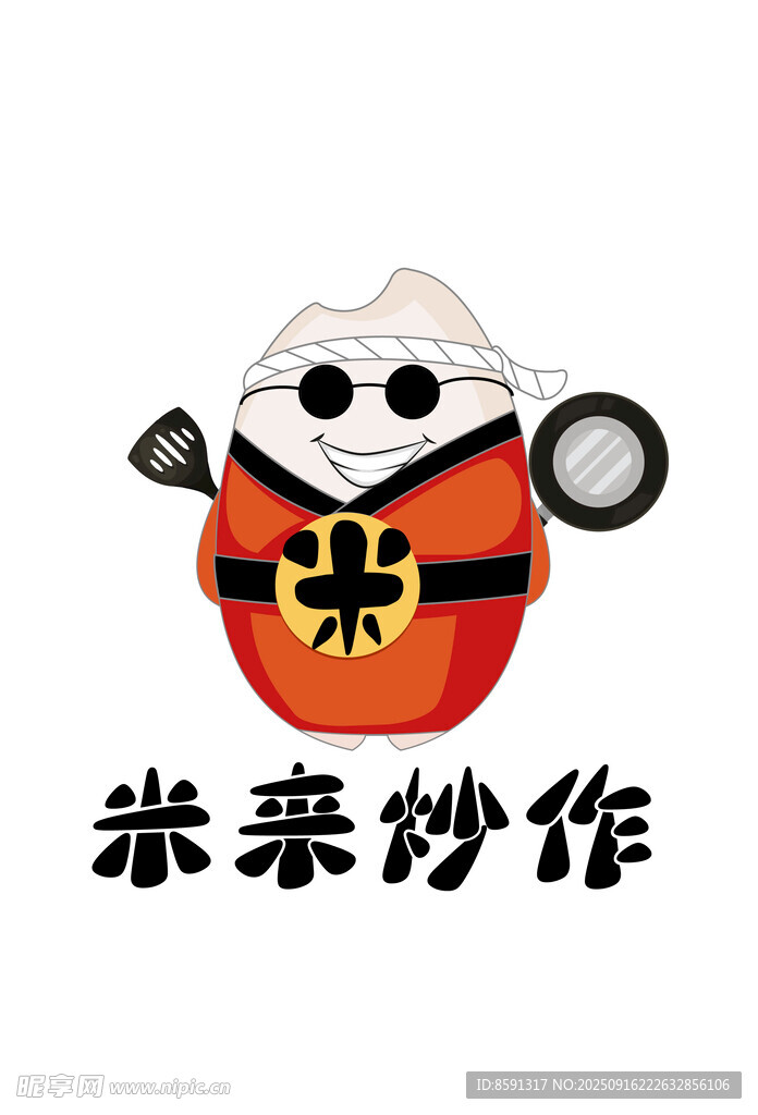 米来卡通形象logo