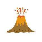 卡通火山