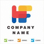 多彩几何公司标志设计
