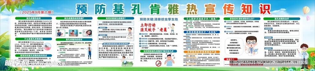 预防基孔肯雅热科普知识宣传栏