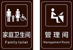 卫生间标识牌