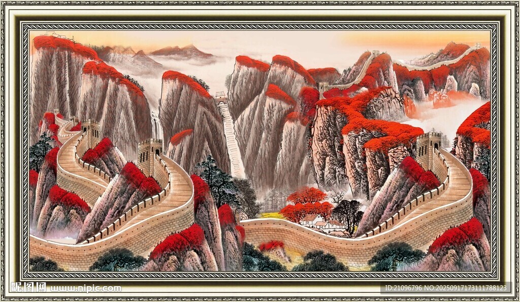 壮丽山川风景图