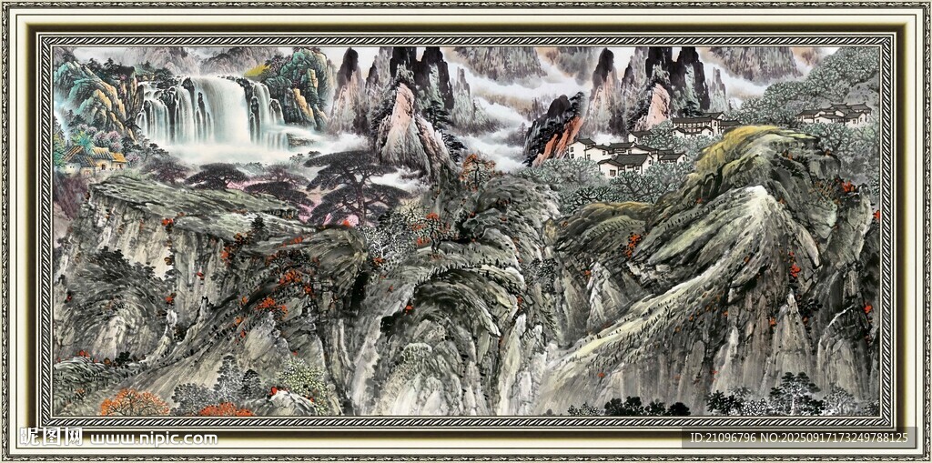 山水墨画景观