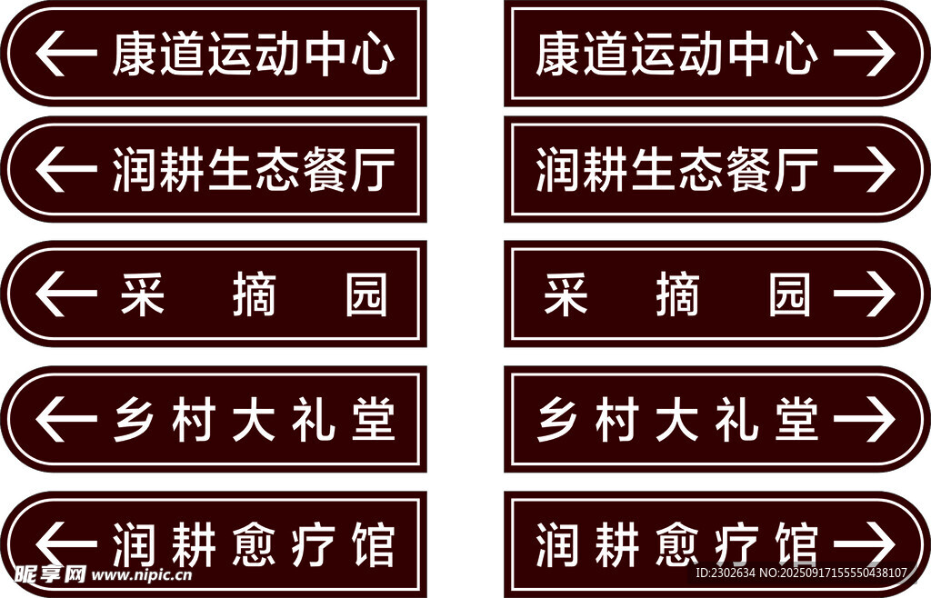乡村多功能室指示牌