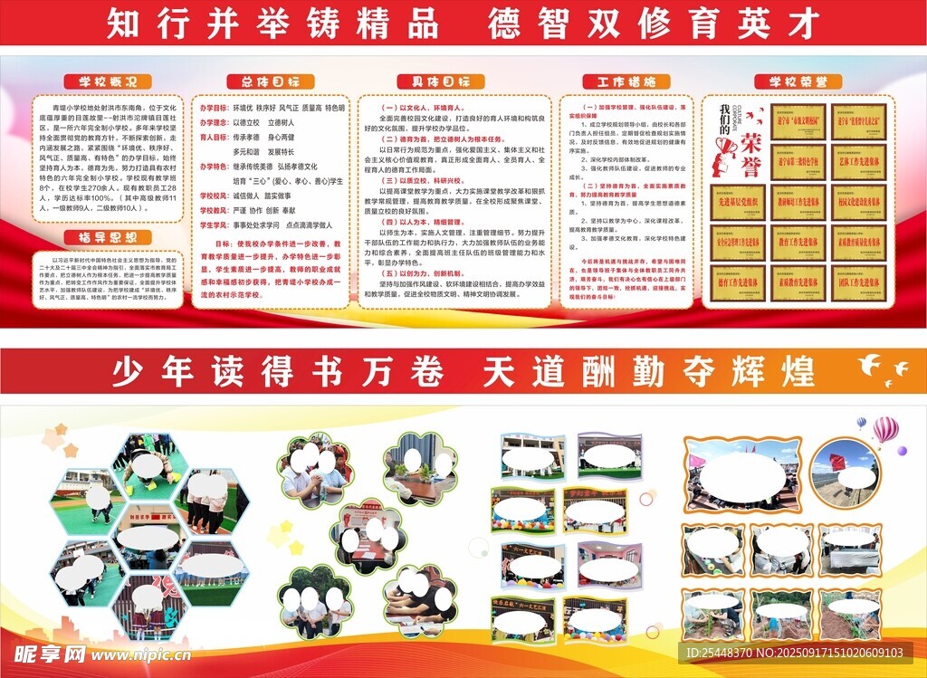 学校展板风采