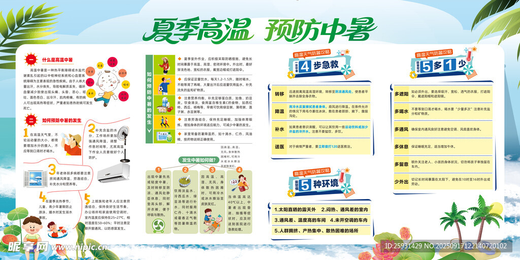 夏季高温预防中暑