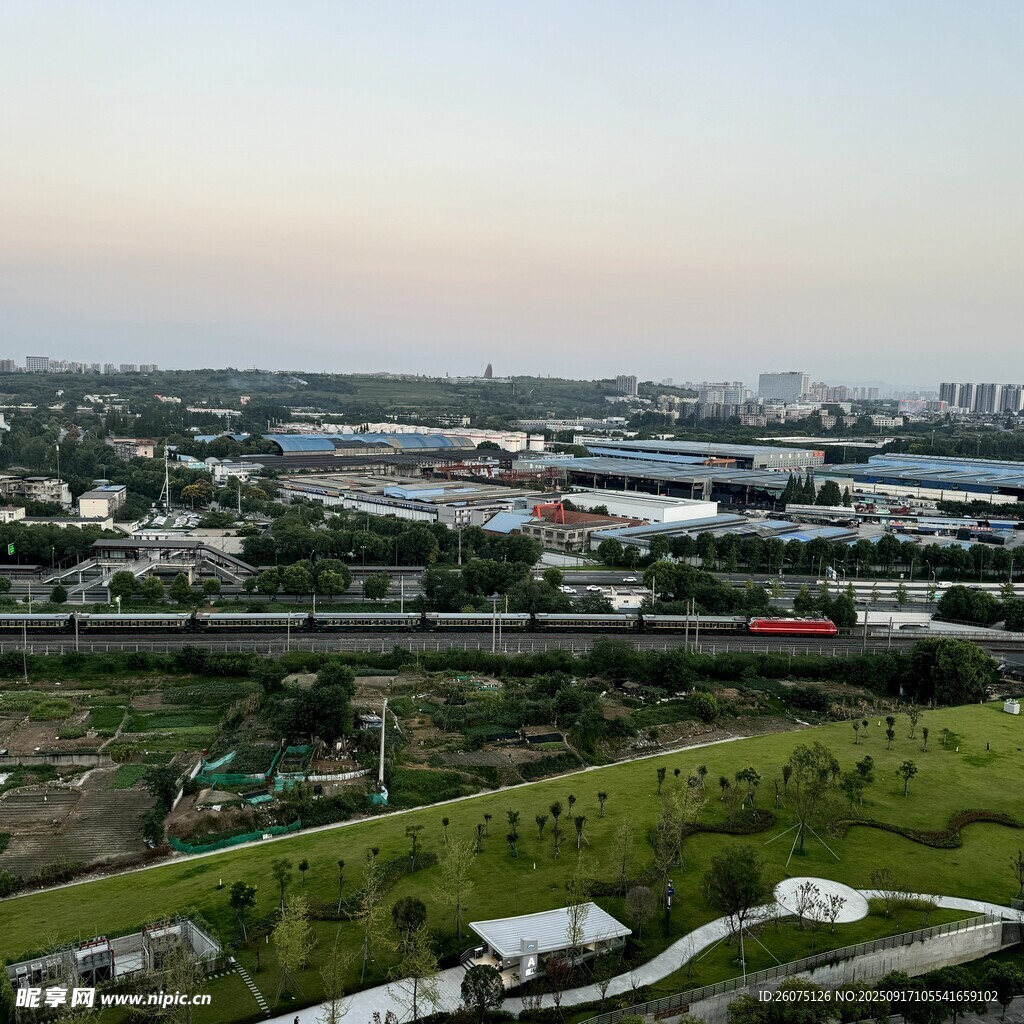 城市景观俯瞰图