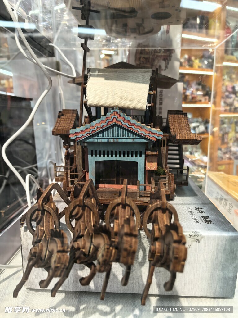 古代行军场景微缩模型