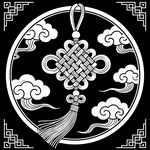 中式传统中国结图案设计