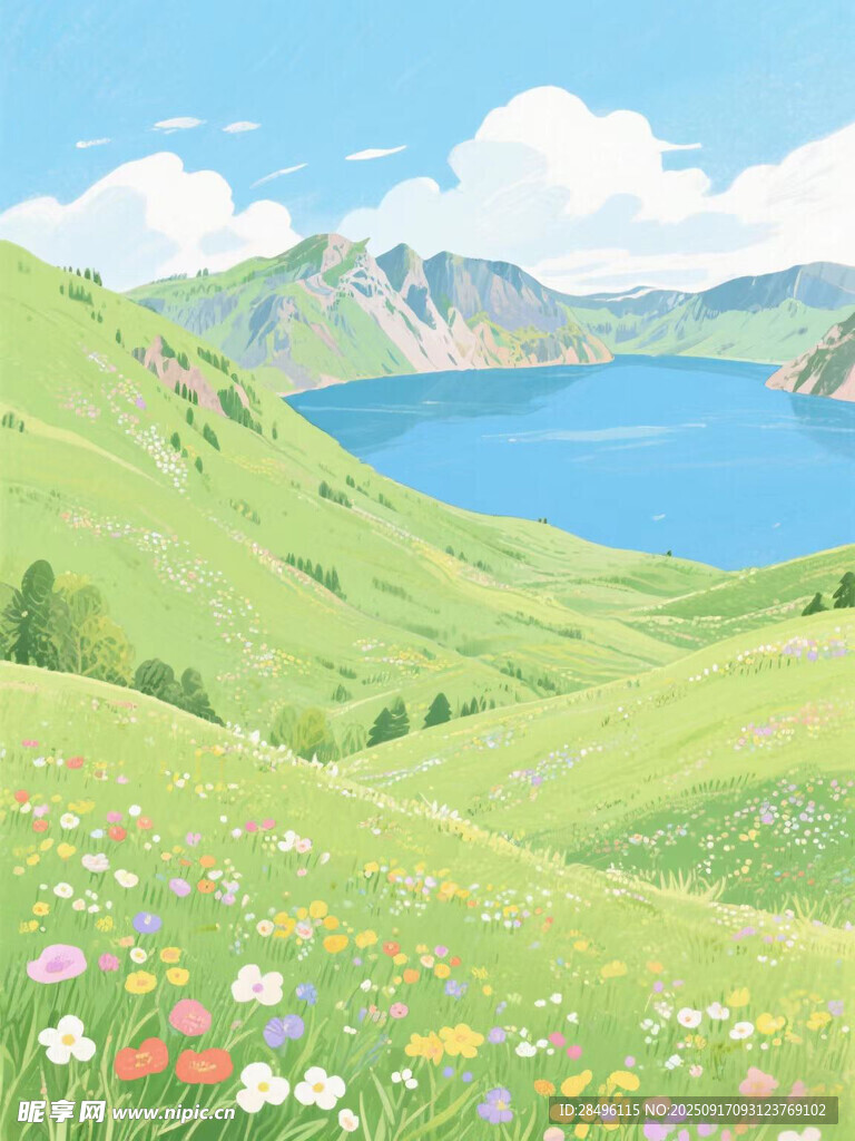 春季长白山天池