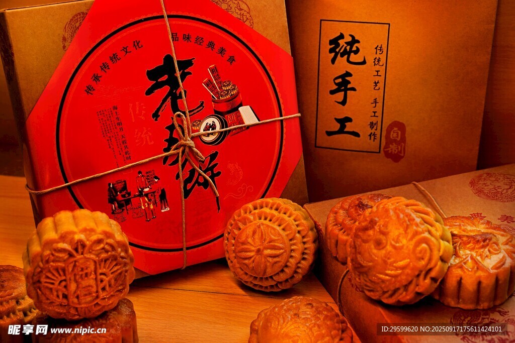 传统手工月饼及糕点展示