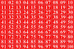 红色数字背景图案