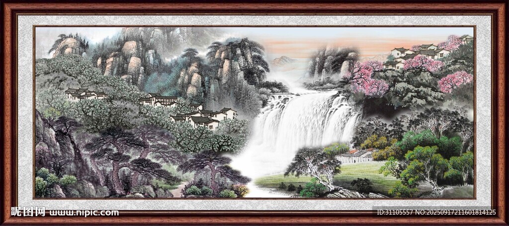 山水国画风景图