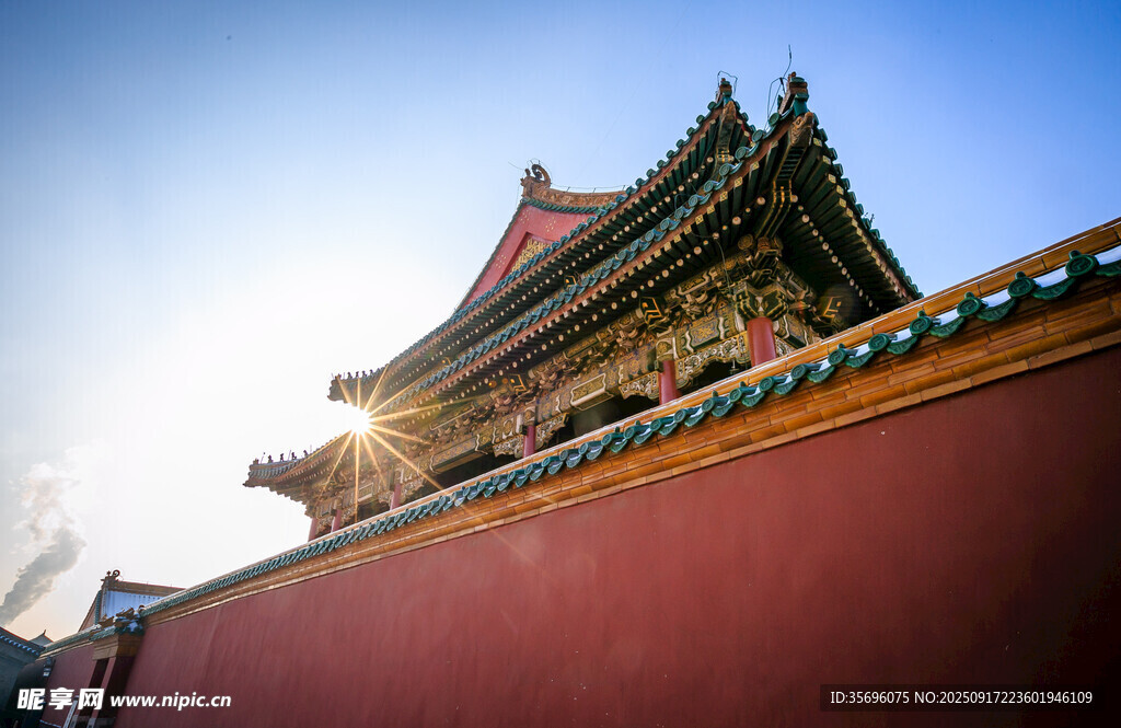 故宫一角古建筑景观